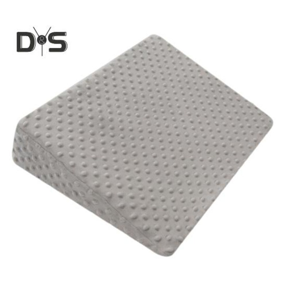(grey, 1pc) Baby Wedge Pillow Memory Foam Sleep Pillow Infant Back Support Pillow with Removable Cover for Easy Breastfeeding Kids Legs Knees