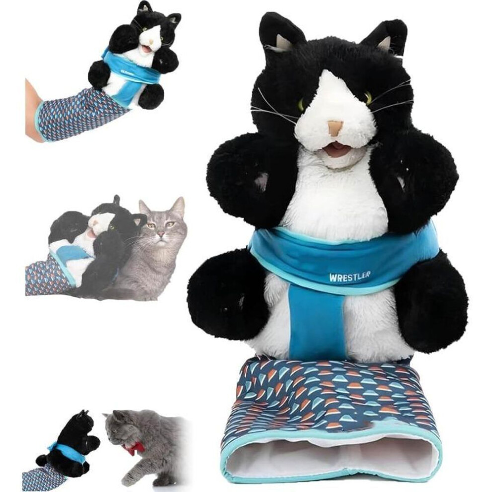 Cats Puppet Wrestler,cat Wrestling Toy Puppet, Interactive Hand Puppet With Tough Padding, Boredom Durable Plush Stuffed Animal Toy For Cats