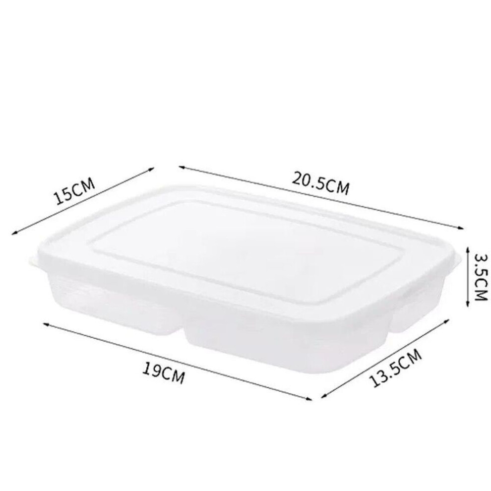 4 Grids Food Fruit Storage Box Portable Compartment Refrigerator Freezer Organizers Sub-packed Meat Onion Ginger Clear Crisper