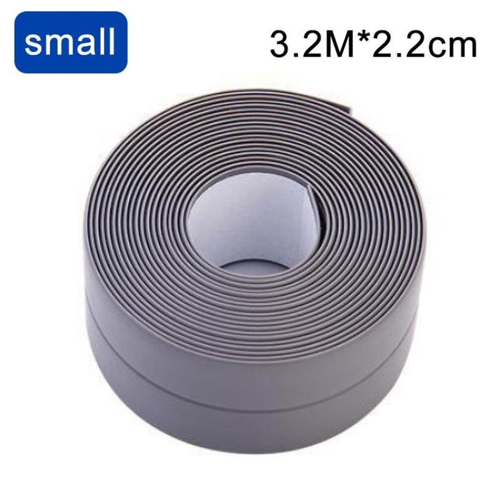 (grey, 3.2m*2.2cm) 1 Pc Bathroom Shower Sink Bath Sealing Strip Tape, PVC Self Adhesive Waterproof Wall Sticker for Bathroom, Sink, Bathtub, Toilet