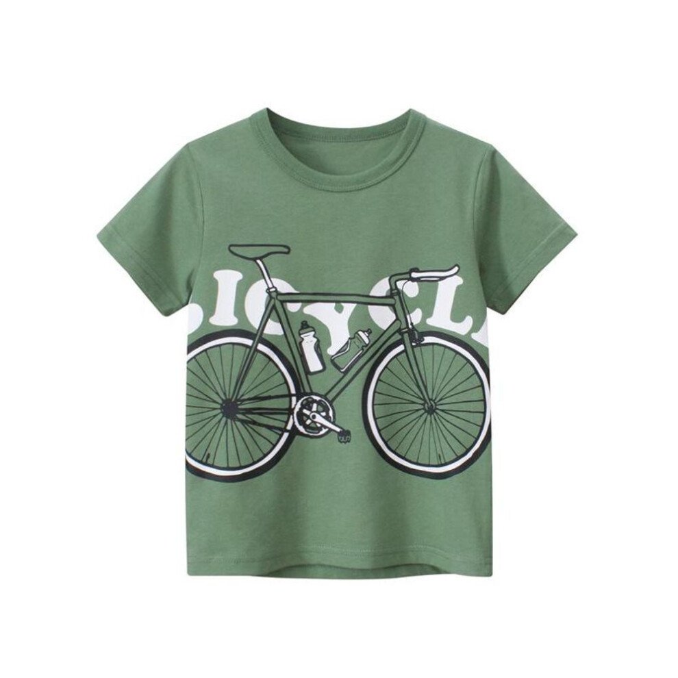 (100 cm) 27kids Trendy Korean-Style Summer T-Shirt for Boys – Short-Sleeved Baby Clothes