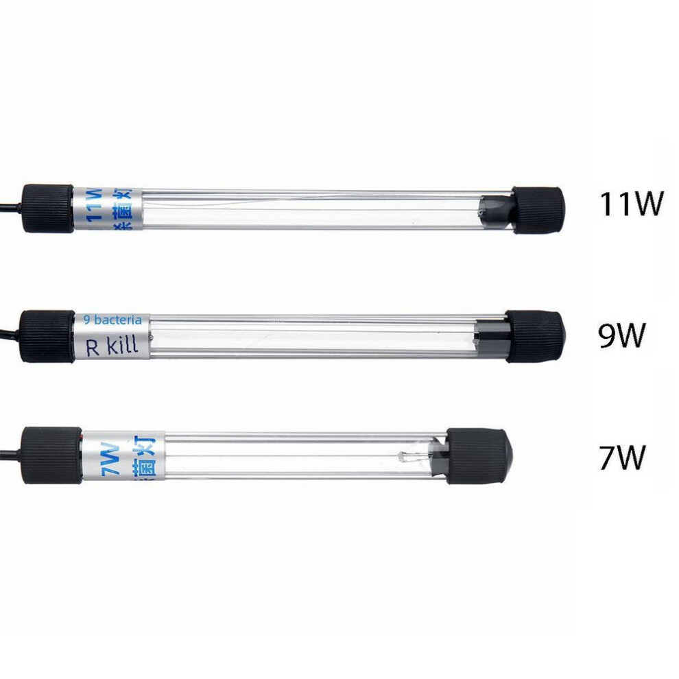 (220v round plug, 7W) Uv Sterilizer Lamp For Aquariums, Fish Tanks & Ponds - Submersible Water Purification & Disinfection Solution