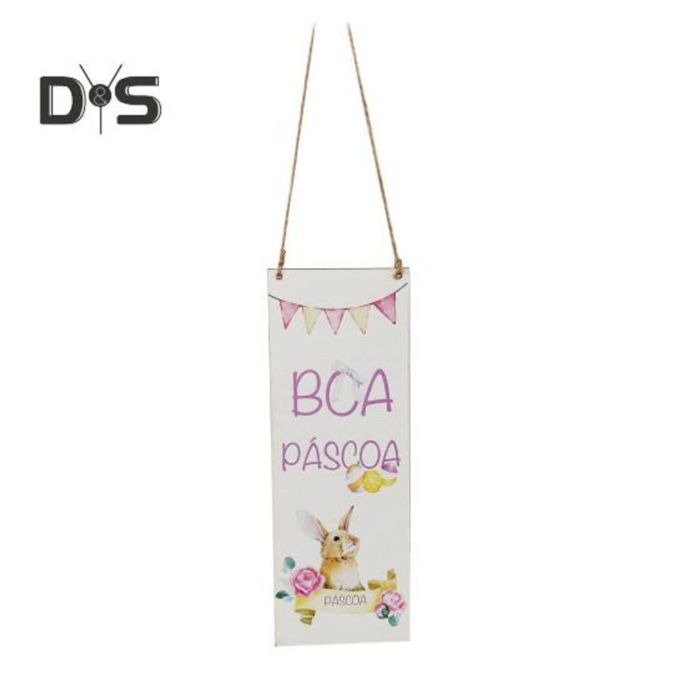 (as the picture, E) Easter Bunny Wooden Pendant Door Hanging Sign Spring Wall Art Front Door Decoration For Home Bedroom Living Room Office