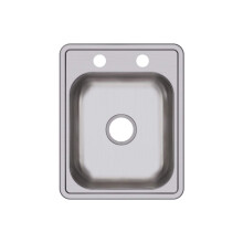 Elkay Dayton D117212 Single Bowl Top Mount Bar Sink  17 x 21  Stainless Steel