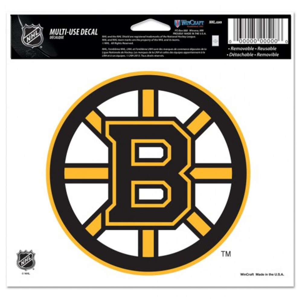 Boston Bruins Decal 5X6 Ultra Color 032085205186
