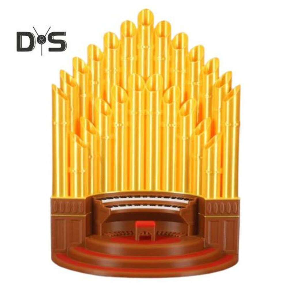 (golden) Organ Pen Holder Decoration Home Office School Classroom Desk Pencil Organizer Stationery Container Desktop Ornament Kids Artists Teachers Students