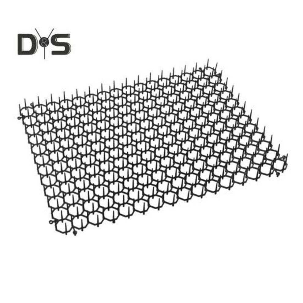 (black) Cat Repellent Mat With Spikes Anti-cat Mat Pet-friendly Cat Deterrent Scat Garden Fence Animal Barrier For Yard Couches Countertops