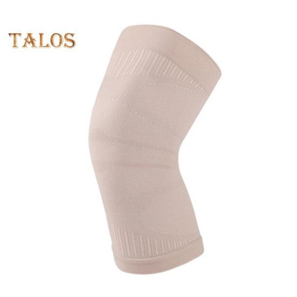 (beige, L) Knee Sleeve Pad Joint Pain Relief Knee Compression Brace Workout Sports Knee Support For Basketball Volleyball Gymnastics Fitness