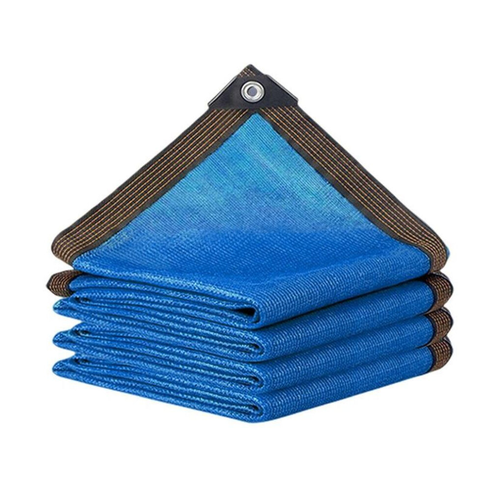 (blue, 2mx2m) 1pc Awning Summer Shade Net Anti Uv Sun Shade Mesh Garage Solar Shade Green Sun Protection Car Pergola