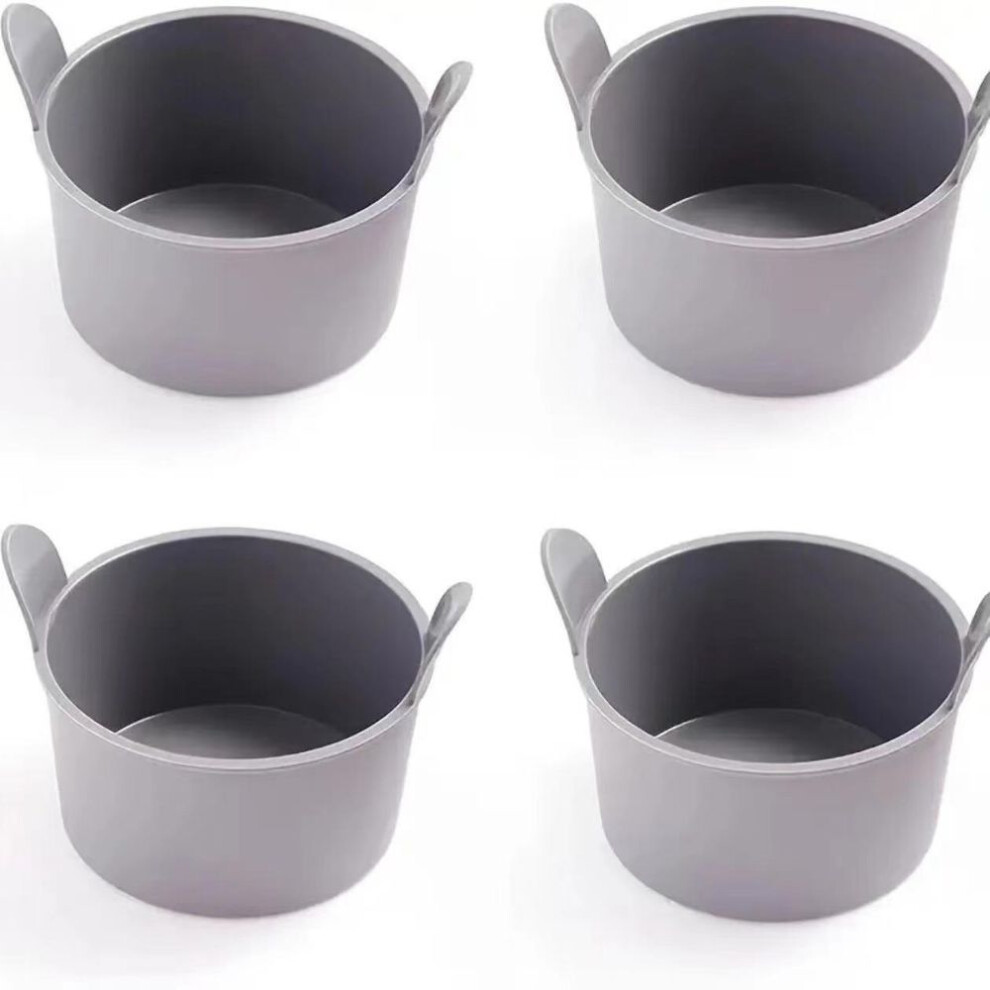 (grey, 4pc) 1pc/4pcs Air Fryer Silicone Egg Poacher Cups Silicone Egg Cooker Mold