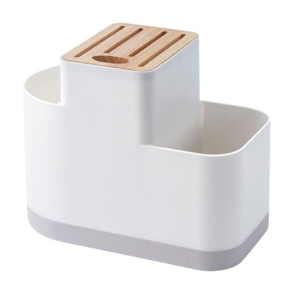 Cutlery Drainer Detachable Drainage Bottom Three Compartment Flatware Storage Organizer