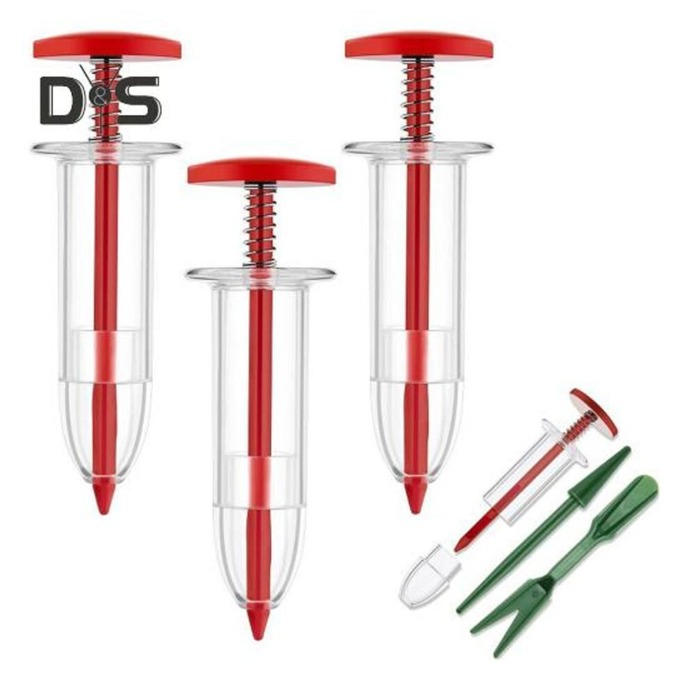 (as the picture, A) Hand Sowing Tool Mini Seeder Set Manual Seeds Dispenser Handheld Garden Sower And Dibber Planting Tool For Tiny Seeds Gardeners