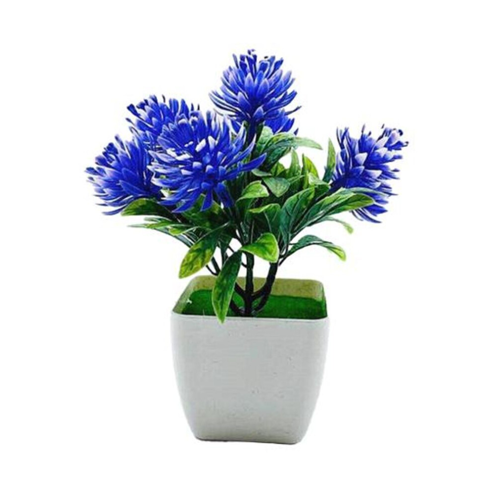 (purple) Artificial Potted Flowers Wedding Arrangement Plastic Reception Desk Simulation Bonsai