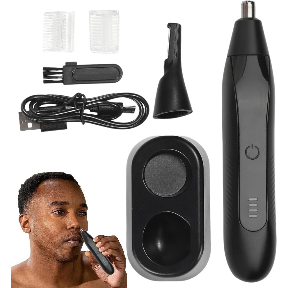 Ear and Nose Hair Trimmer, Electric Hair Trimmer - Portable USB Rechargeable Hair Trimmer | Men's Grooming Trimmer with Removable Tip for Travel,