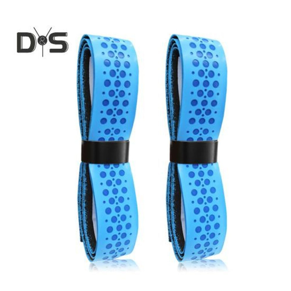 (blue) 2 Pcs Baseball Bat Grip Tape 1.75mm Anti-slip Sports Handle Tape For Golf Tennis Softball Hockey Rackets Baseball Bat Wrap Grip Tape