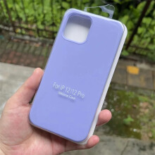 (light purple, iPhone 12) Liquid Silicone Phone Case for iPhone 11 12 14 13 15 16 Pro Max For Apple Cases for iPhone 12 13 15 16 Plus Full Cover