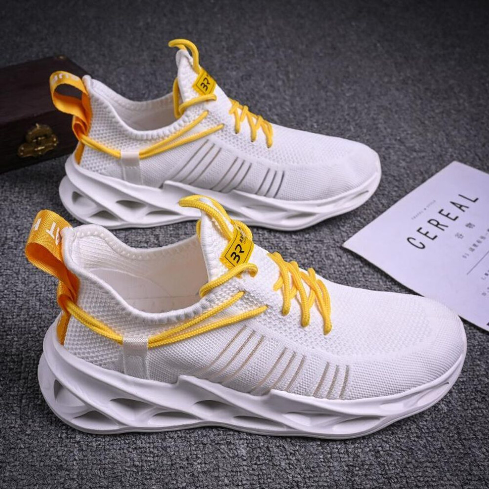 (white, 40) Men's shoes Breathable Fashion white Mesh Running Shoes Man High Quality Unisex Light Tennis Baskets Athletic 2023 Sneakers Men