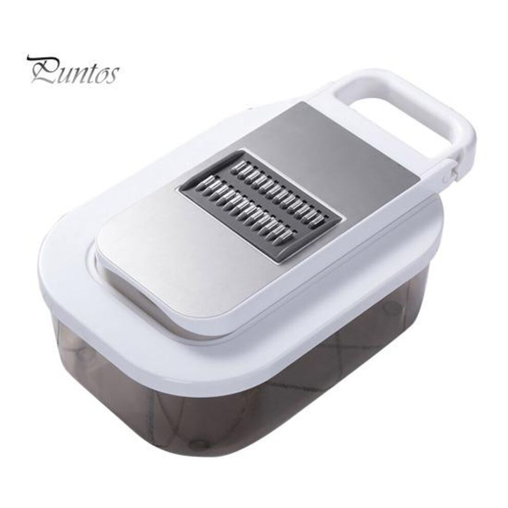 Vegetable Slicer With Container Kitchen Cheese Box Grater With Handle Carrot Shredder Kitchen Gadgets For Potato Carrot Zucchini Onion
