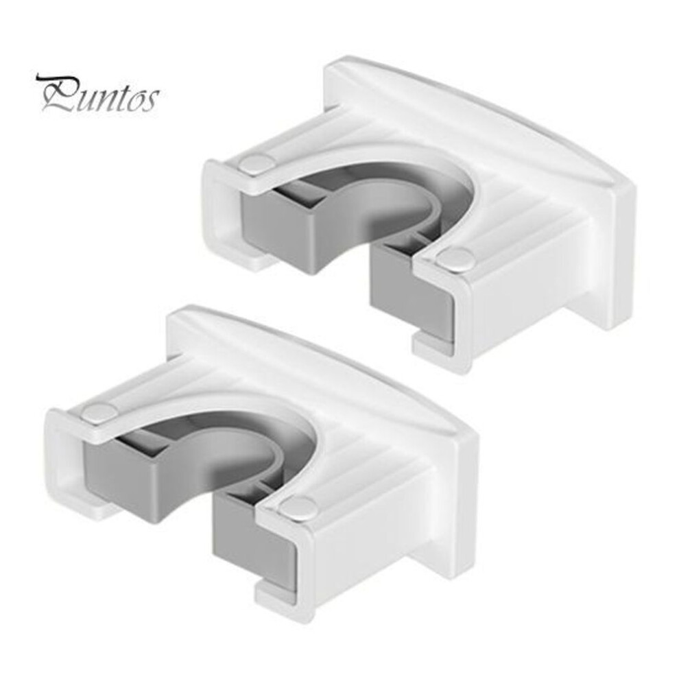 (as the picture, 2pcs) 1/2/3pcs Bathroom Mop Holder Wall Mount Strong Load-bearing Easy Installation Broom Hanger Mop Clip Laundry Room Organizer