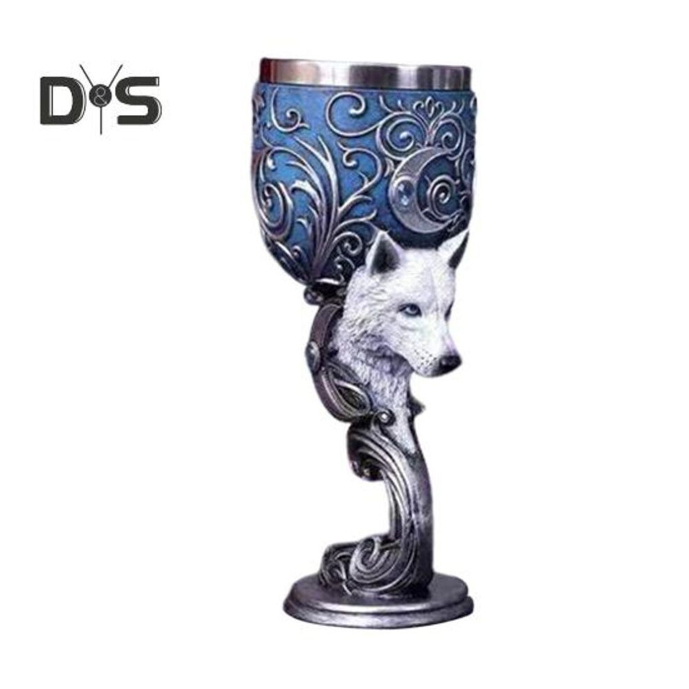 (as the picture, B) Dragon Wine Goblet Cat Chalice Cup Stainless Steel Resin Gothic Macabre Halloween Decorative Bar Whiskey Cocktail Drinking Glasses For Beer Wine