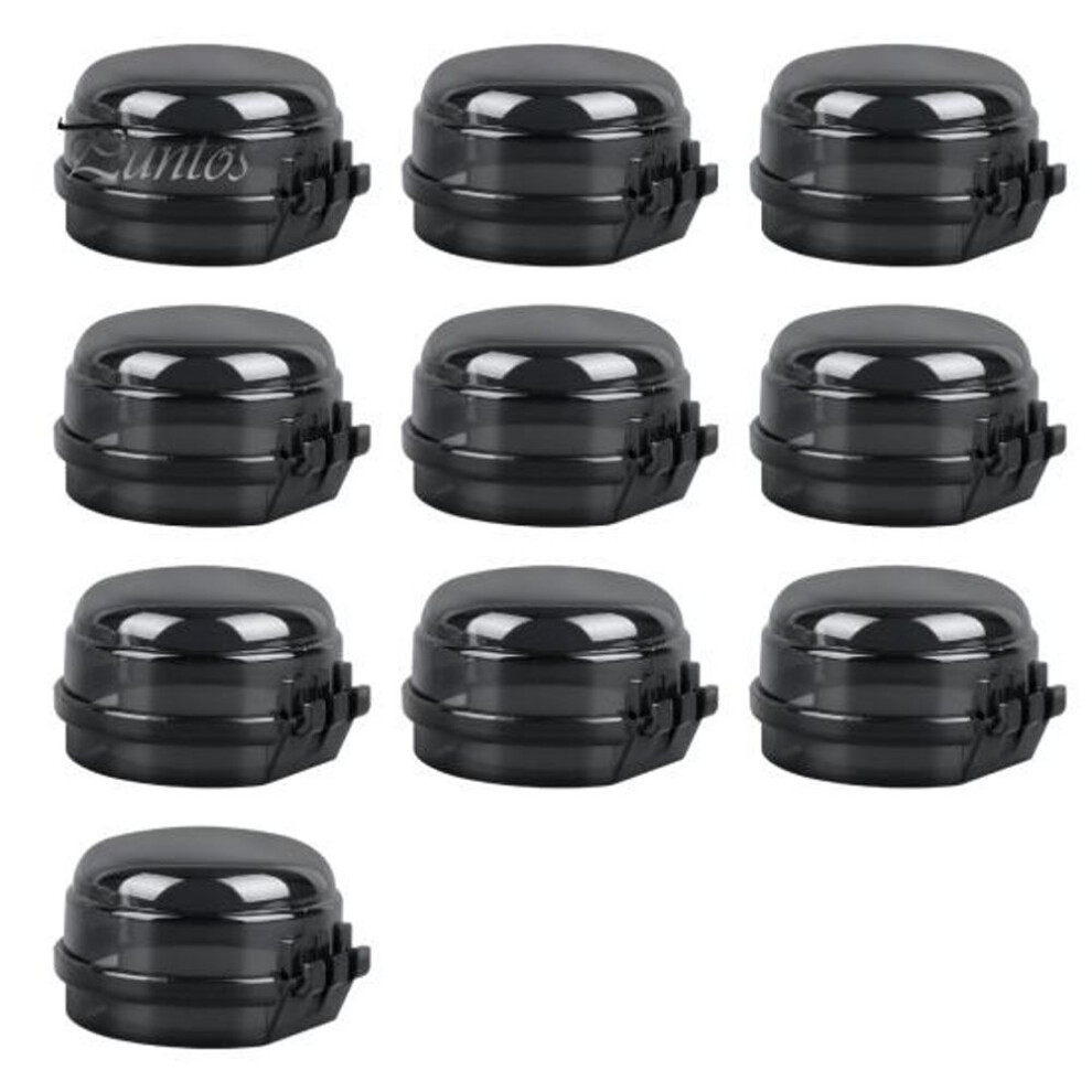 (black, 10pcs) 5/10pcs Gas Stove Knob Cover Dustproof Baby Proof Kitchen Microwave Oven Switch Knob Lock Guard Child Safety Protection Oven Knob Protector