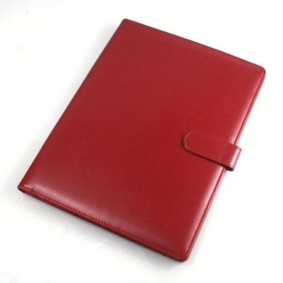 (1) Multifunctional A4 Conference Folder Business Stationery Leather Contract Folders A6 Binder Desk Organizers Office Supplies