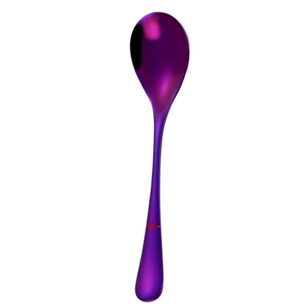 (purple) Coffee Tea Cream Cocktail Stirring Spoon Cutlery