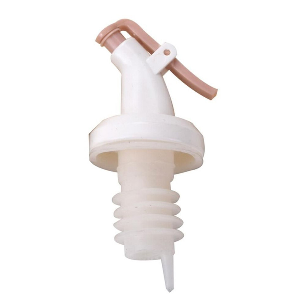 (pink, White Stopper) Liquor Dispenser Nozzle Flip Top Oil Wine Vinegar Bottle Cap Stopper Pourer