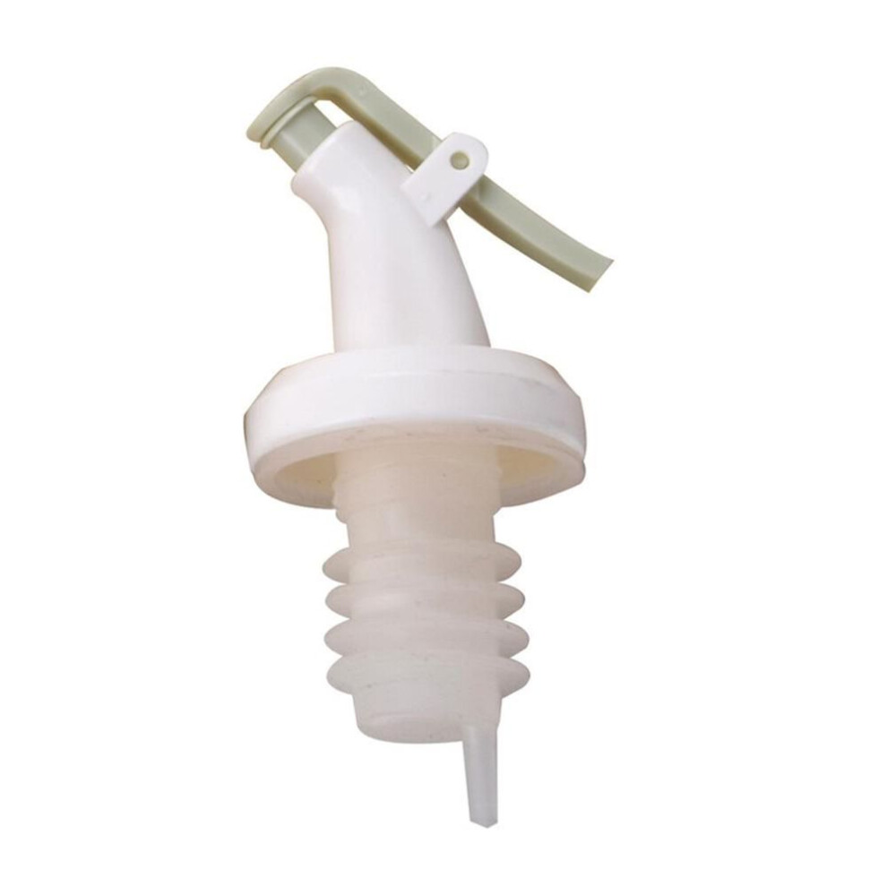 (green, White Stopper) Liquor Dispenser Nozzle Flip Top Oil Wine Vinegar Bottle Cap Stopper Pourer