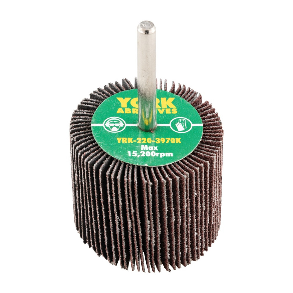 50 X 40MM Flap Wheels - Aluminium Oxide - 6.0MM Shaft P80