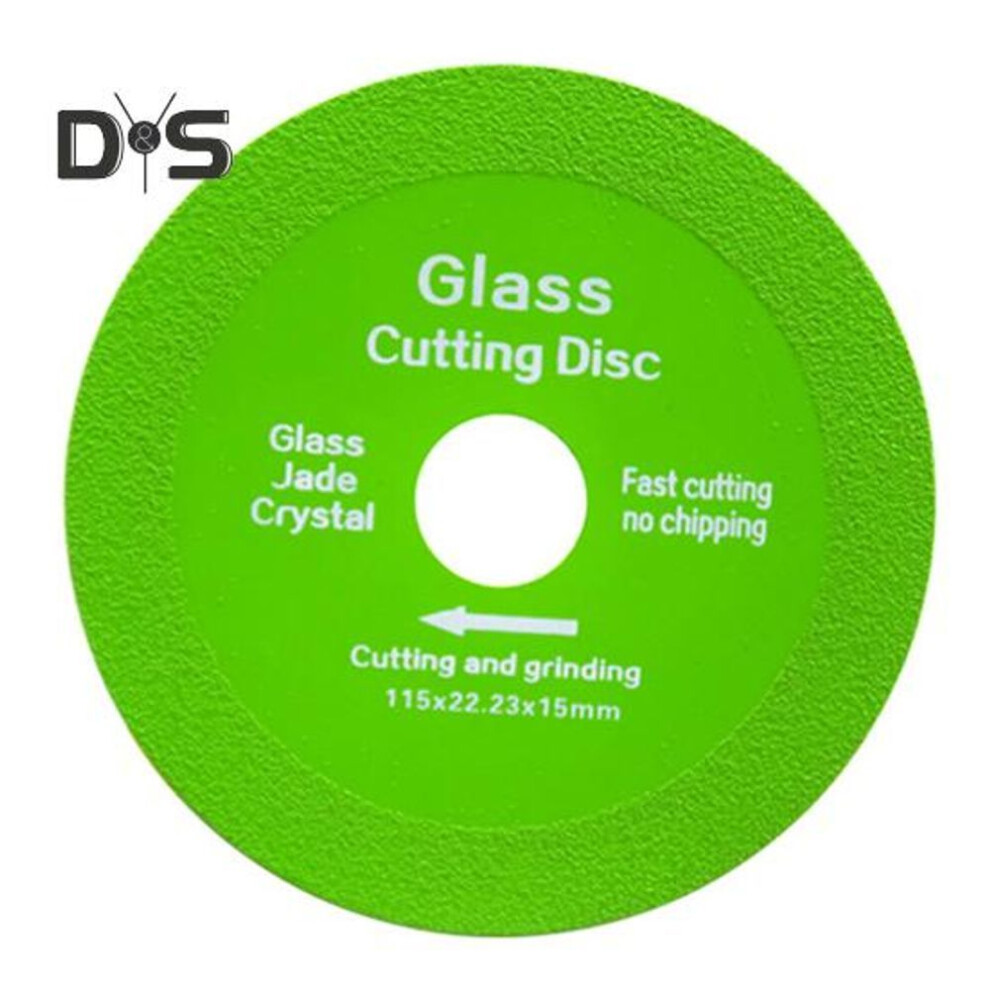 (as the picture, S) Glass Cutting Disc for Angle Grinder 1mm Chip-Free Blade Fast Precise Cuts Less Noise Flat Grinding Disc for Glass Jade Rock Plate Ceramics Sanding