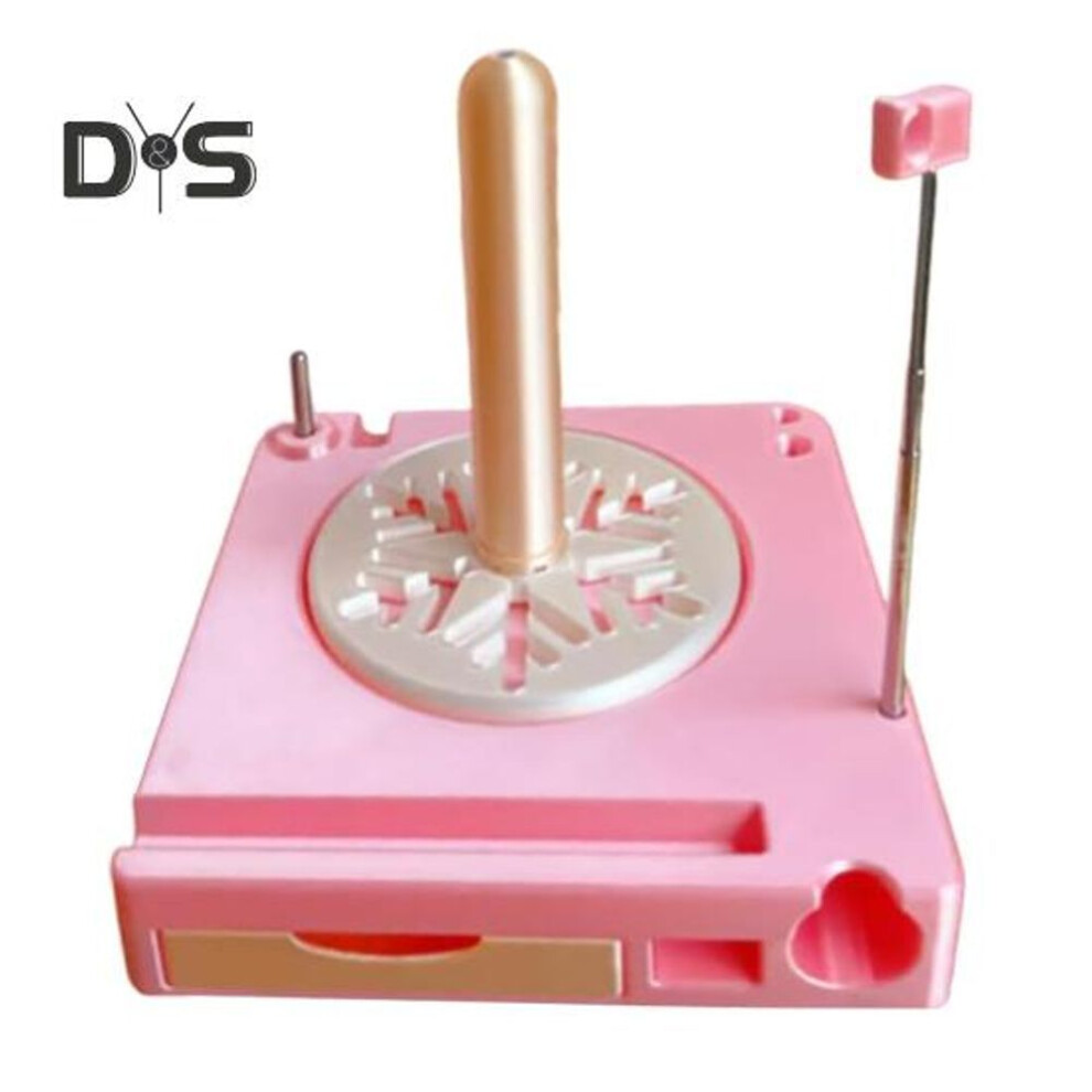 (as the picture, B) Portable Yarn Spool Box Multi-Functional Yarn Holder Detachable Stand Crochet Yarn Holder Yarn Tool Storage Organizer Gift for Knitting Lovers