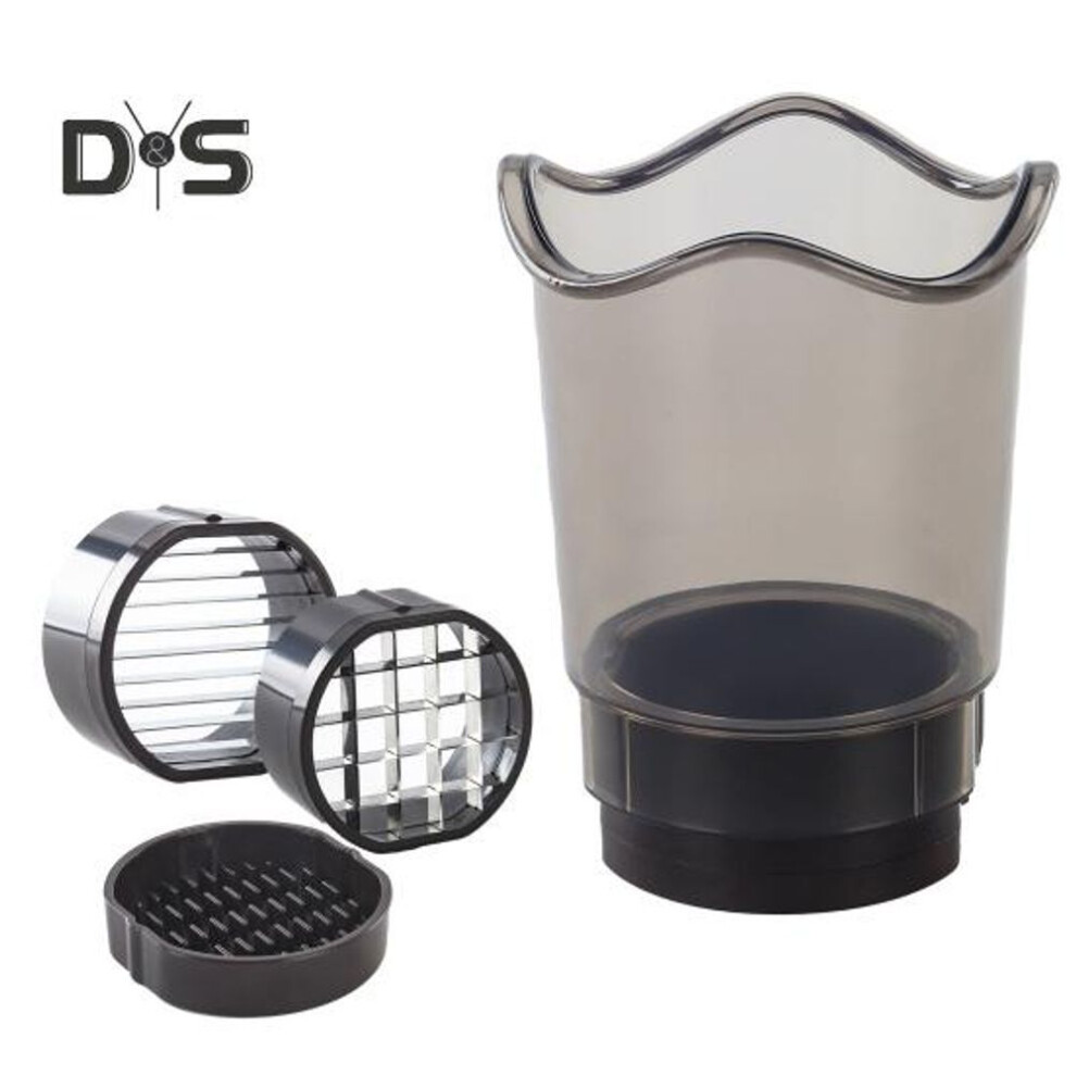Vegetable Chopper Dicing & Slicing Food Processor For Fruits Soft Veggies Space-saving Manual Kitchen Cutter With Stainless Steel Blades