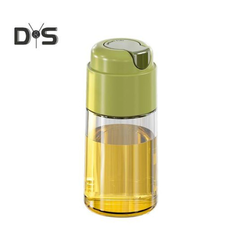 (green, 320ml) Automatic Oil Dispenser Glass Kitchen Oil Bottle with Drip-Free Spout 320ml/500ml Leakproof Sauce Cruet for Olive Oil Vinegar Soy Sauce Wine