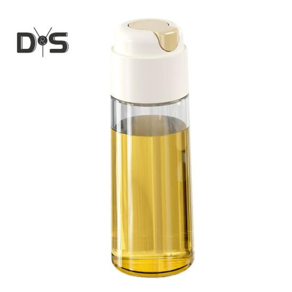 (white, 500ML) Automatic Oil Dispenser Glass Kitchen Oil Bottle with Drip-Free Spout 320ml/500ml Leakproof Sauce Cruet for Olive Oil Vinegar Soy Sauce Wine
