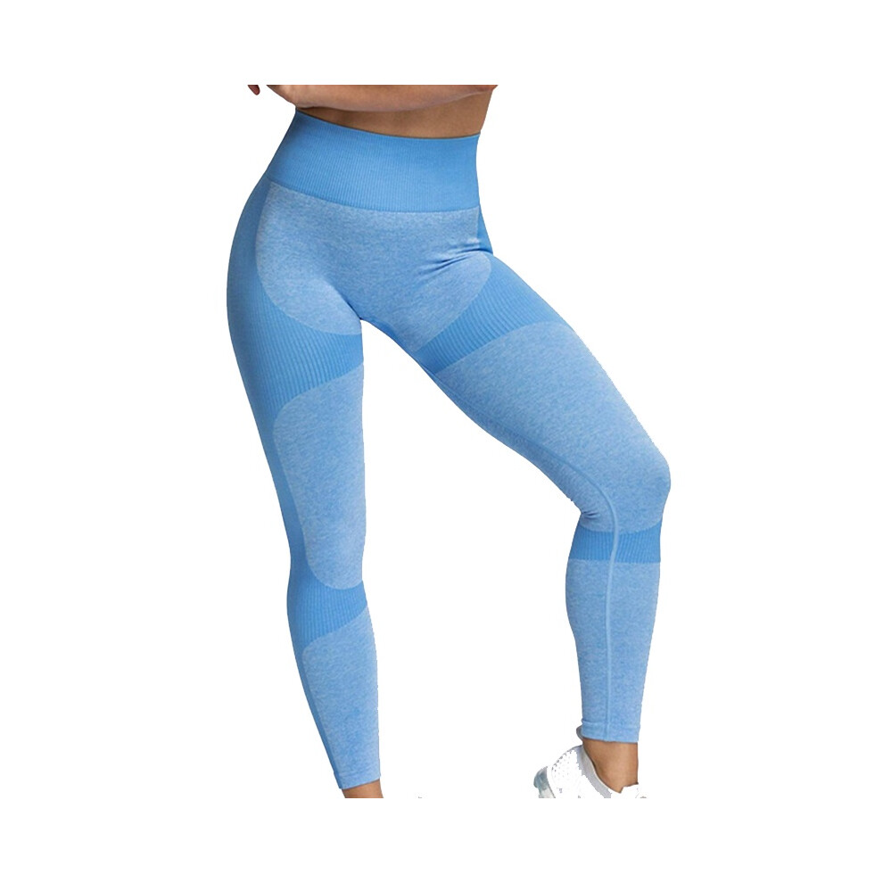 (Blue Pants, S) Women Sleeveless Yoga Set Sport Suit Workout Clothes Gym Fitness Lift Butt Pants-image-OPC-PH6FJ2F-NEW