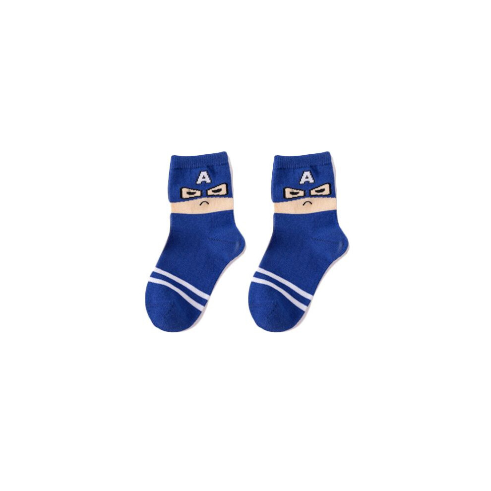 (Blue, 16) Boys Cotton Socks Cute Cartoon Pattern Kids Socks Sport Style For-image-OPC-PH6FHXT-NEW