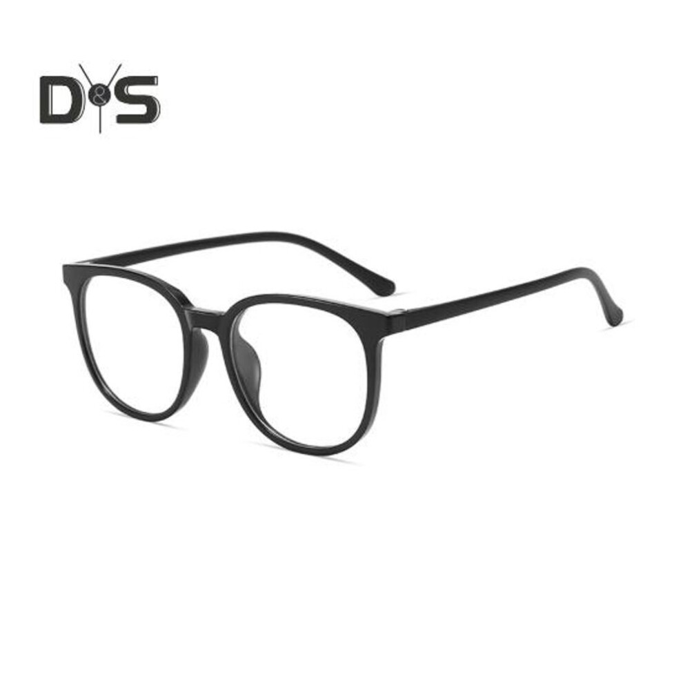 (black) Anti-blue Light Glasses Unisex Retro Small Frame Clear View Strong Hinge Reduce Eye Fatigue Eye Protection Clear Bluelight Glasses Spectacles Office