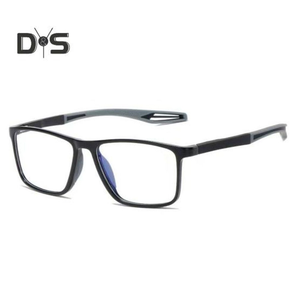 (black) Blue Light Blocking Glasses Unisex Square Frame Clear View Strong Hinge Reduce Eye Fatigue Eye Protection Clear Bluelight Glasses Spectacles Office