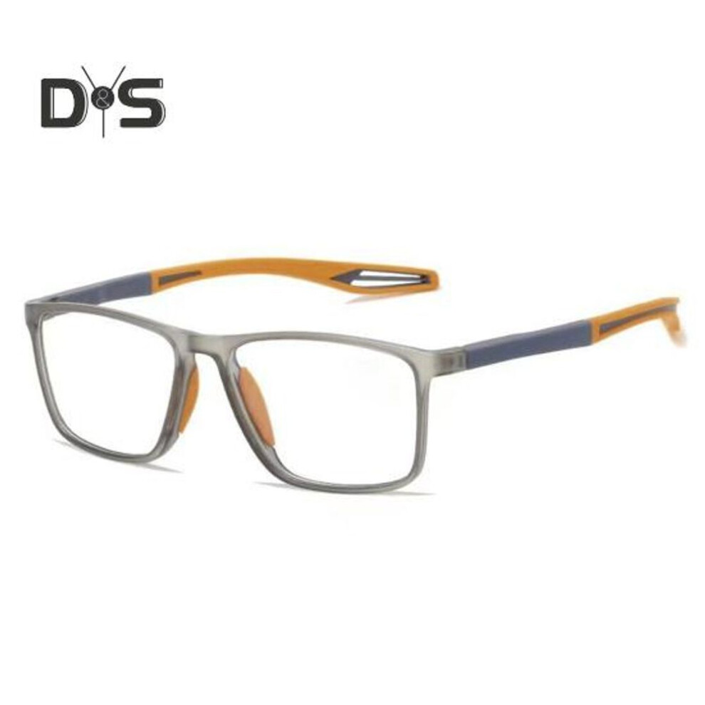 (grey) Blue Light Blocking Glasses Unisex Square Frame Clear View Strong Hinge Reduce Eye Fatigue Eye Protection Clear Bluelight Glasses Spectacles Office