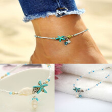 Shell Beach Starfish Foot Chain Conch Sandal Anklets Beads Bracelet Jewelry
