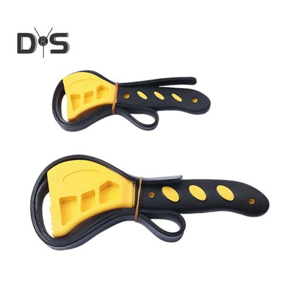 (as the picture, C) 1/2pcs Adjustable Strap Wrench For Oil Filter Plumbing Sink Faucet Tool For Tight Spaces Ergonomic Handle Multipurpose Belt Wrench Bottle Opener