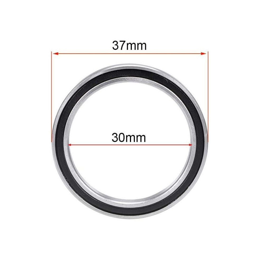 (6706-2RS 30x37x4mm) Chrome Steel Deep Groove Ball Bearings Z1 Noise Level Miniature Ball Bearing  Motors, Skateboards