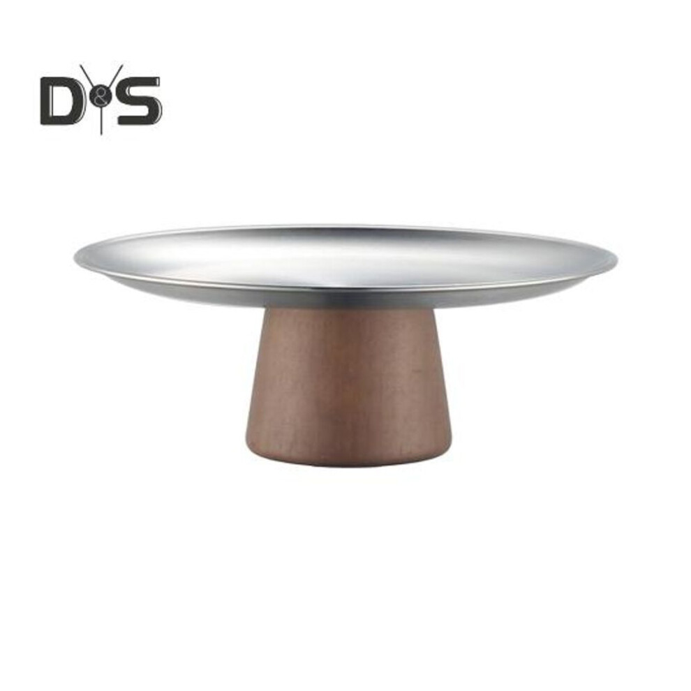 (silver, S) Stainless Steel Dessert Plate Stand Cupcake Display Platter For Mini Cakes Fruit Candy Serving Tray For Wedding Birthday Party Picnic Travel