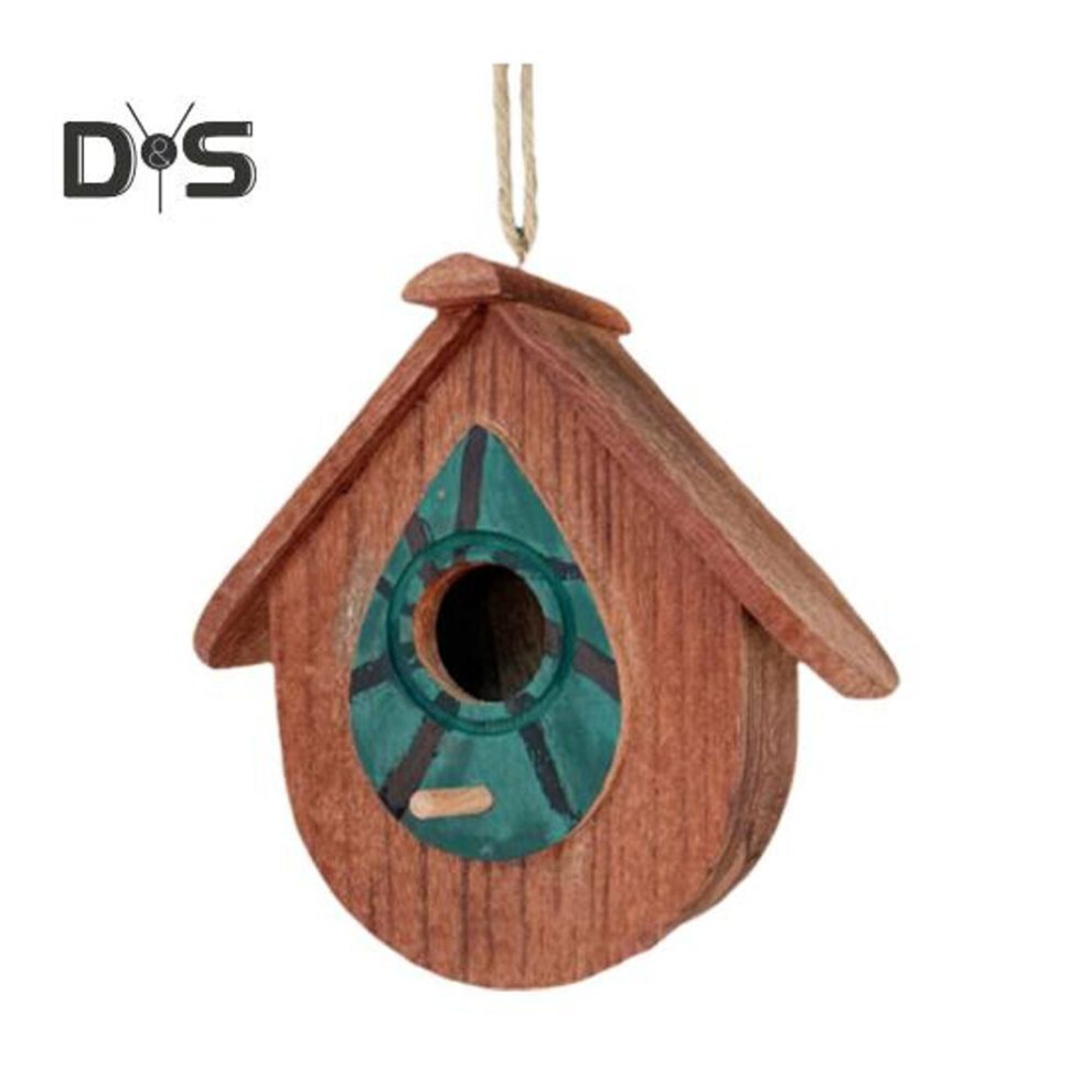 Wooden Hanging Birdhouse Handcrafted A Frame Bird House Outdoor Garden Decor Birdhouse For Wrens Chickadees Hummingbirds