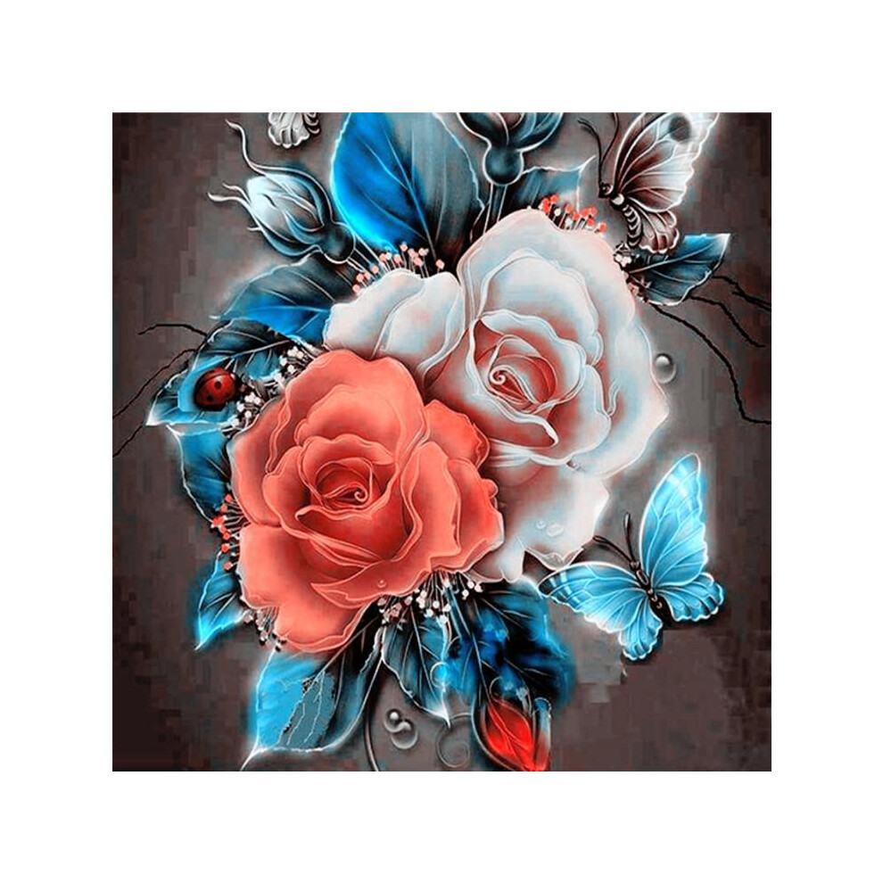 Roses Painting Diamond Diy 5d Full Embroidery Rhinestone Mosaic Kit Stitch