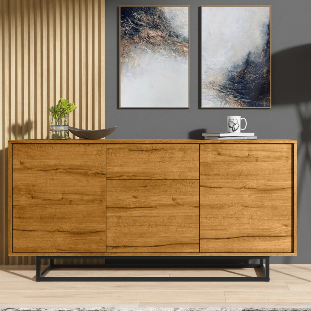 Vista Loft 140cm Sideboard - Oak