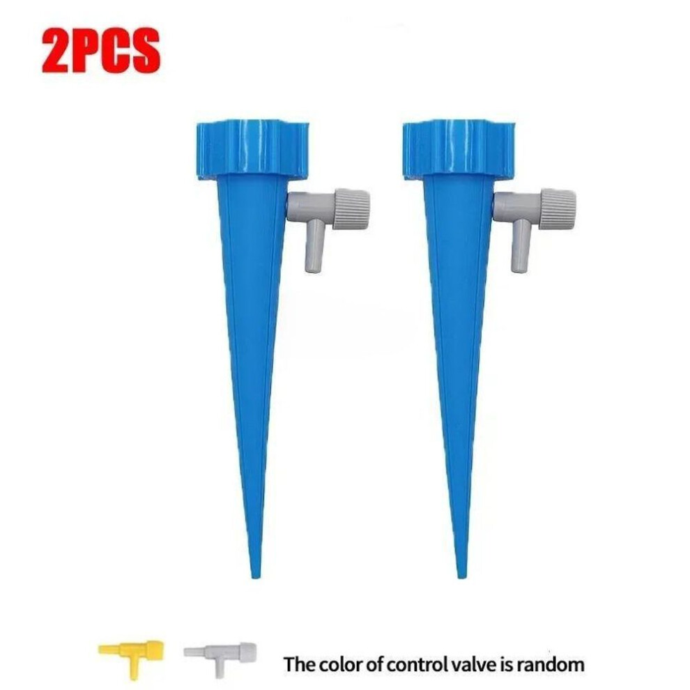 (as the picture, 2PCS BLUE) 48/12/6pcs Auto Drip Irrigation Watering System Dripper Spike Kits Garden Household Plant Flower Automatic Waterer Tools