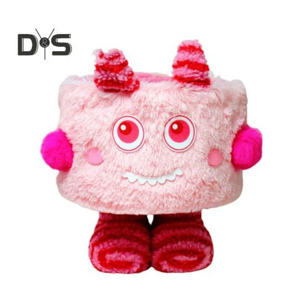 (light pink) Cartoon Storage Basket with Eyes Legs Large Capacity Vibrant Color Adorable Storage Box Multi-functional Organizer