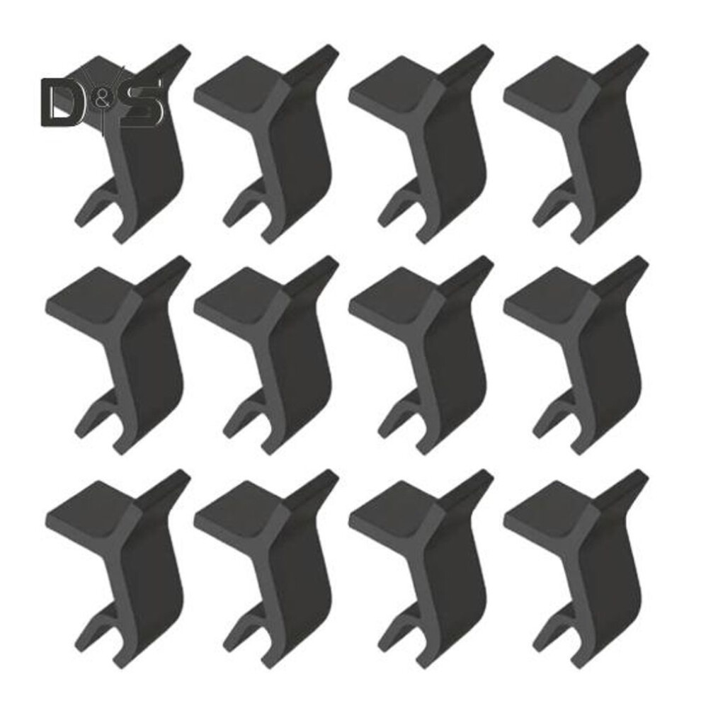 (black, 12pcs) 4/6/8/12pcs Baking Sheet Stackers Clips Compact Reusable Cookie Tray Stacker Clips Neatly Stacked Save Space Universal Pan Clips For Bakeware